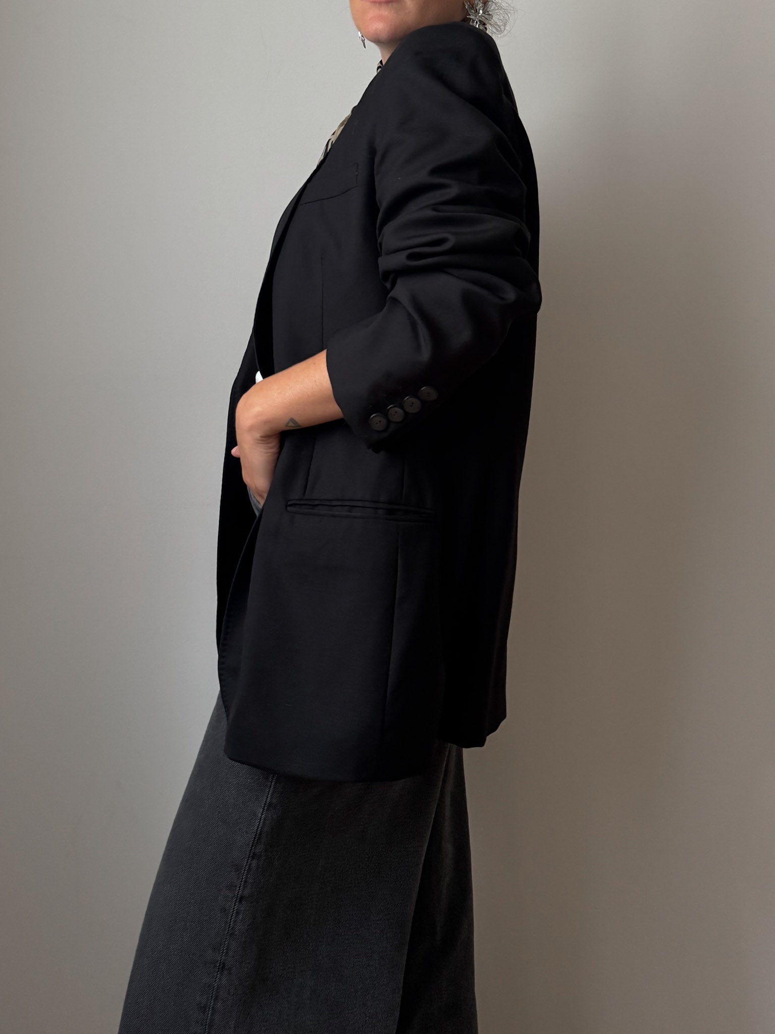 Pure wool black blazer