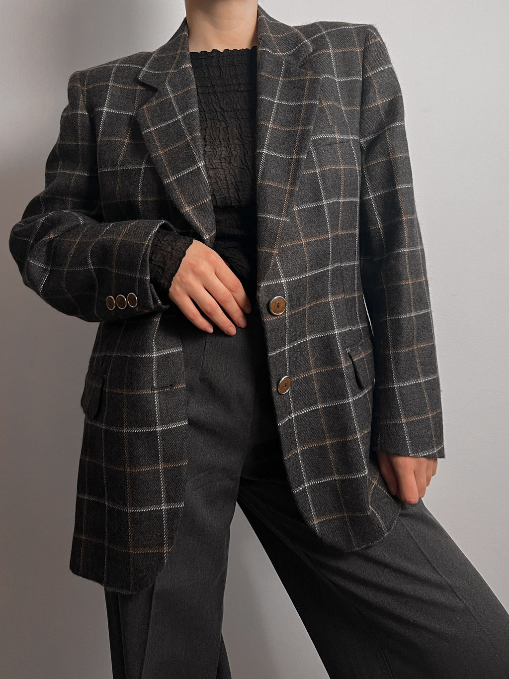 Seventy alpaca and wool blazer