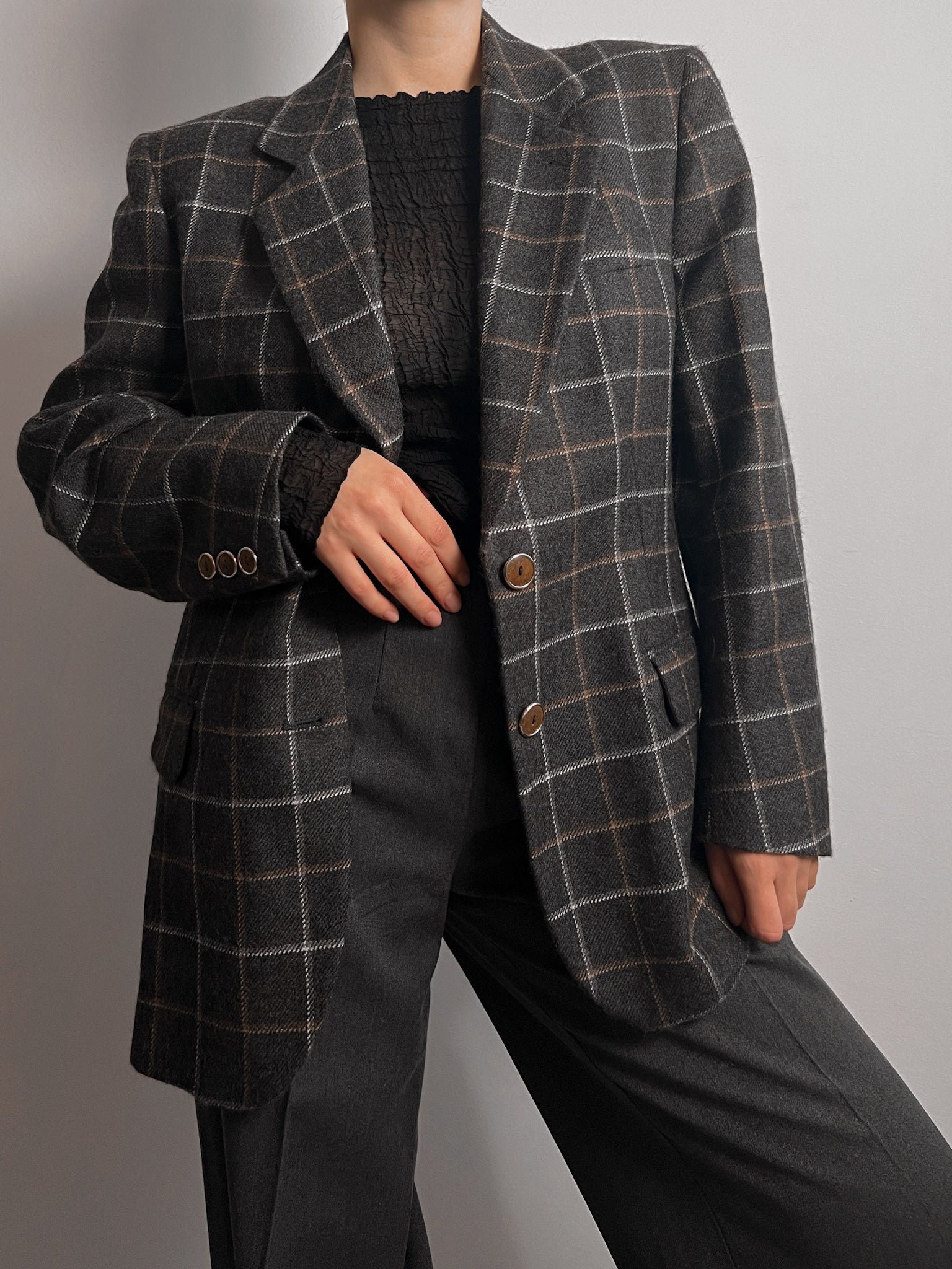 Seventy alpaca and wool blazer