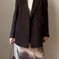 Pure wool chocolate blazer