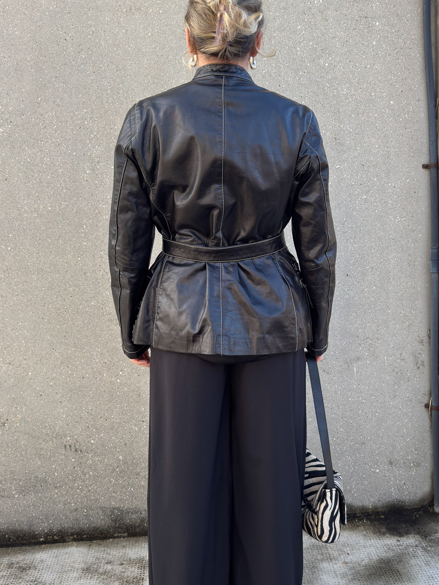Genuin leather black jacket
