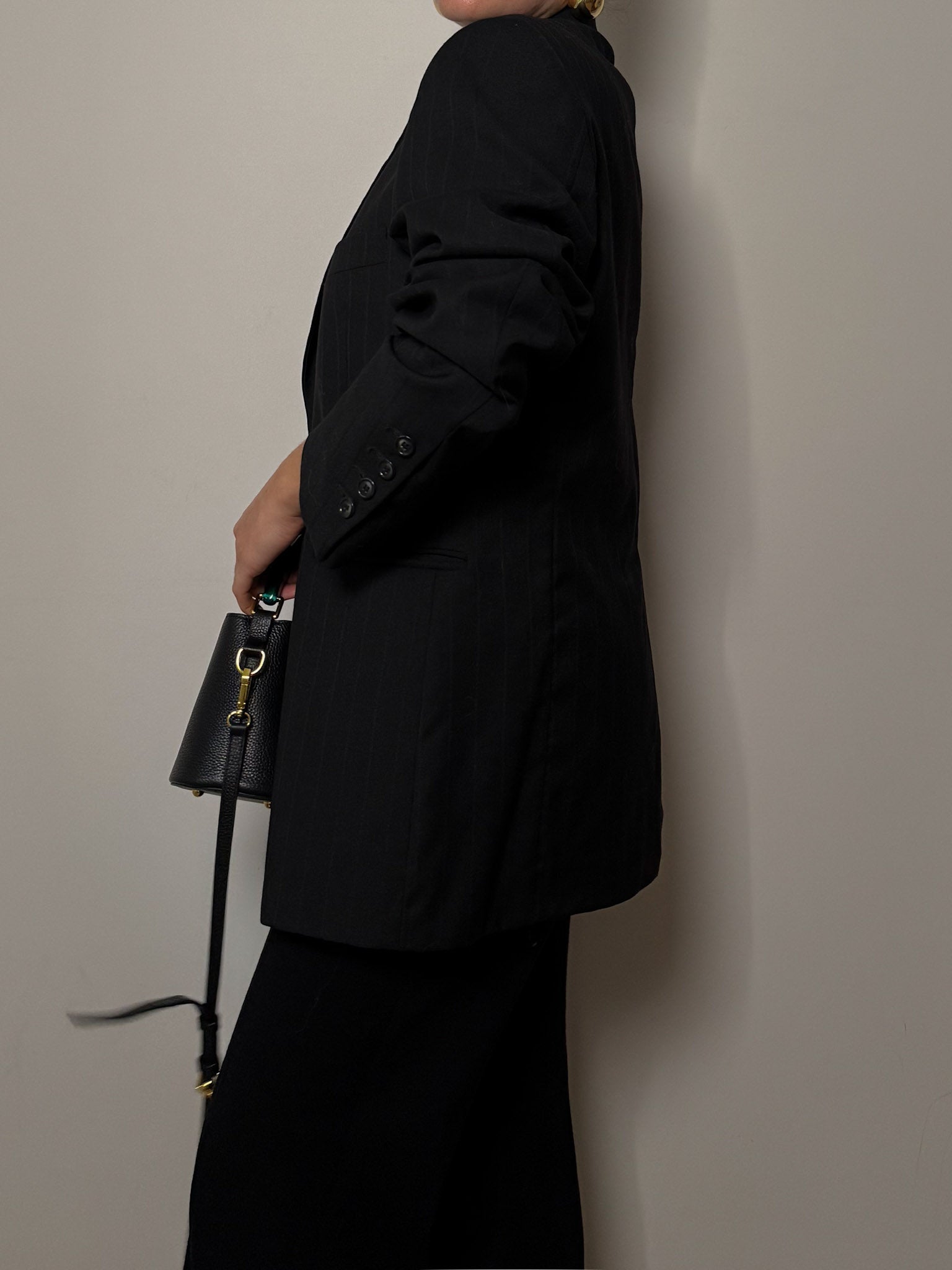 Pure wool striped blazer