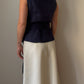 Max Mara pure linen blue top