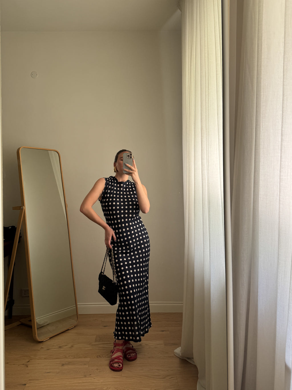 PRE ORDER - Abito pois in lino e viscosa (Blu e avorio)