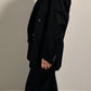 Pure wool black doublebreast blazer