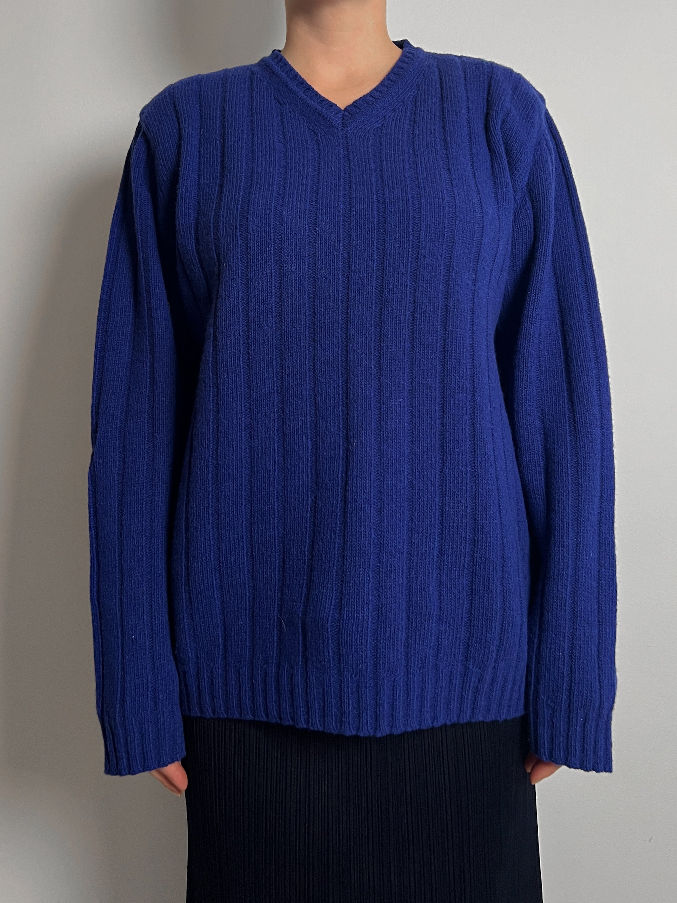 Versace electric blue pull
