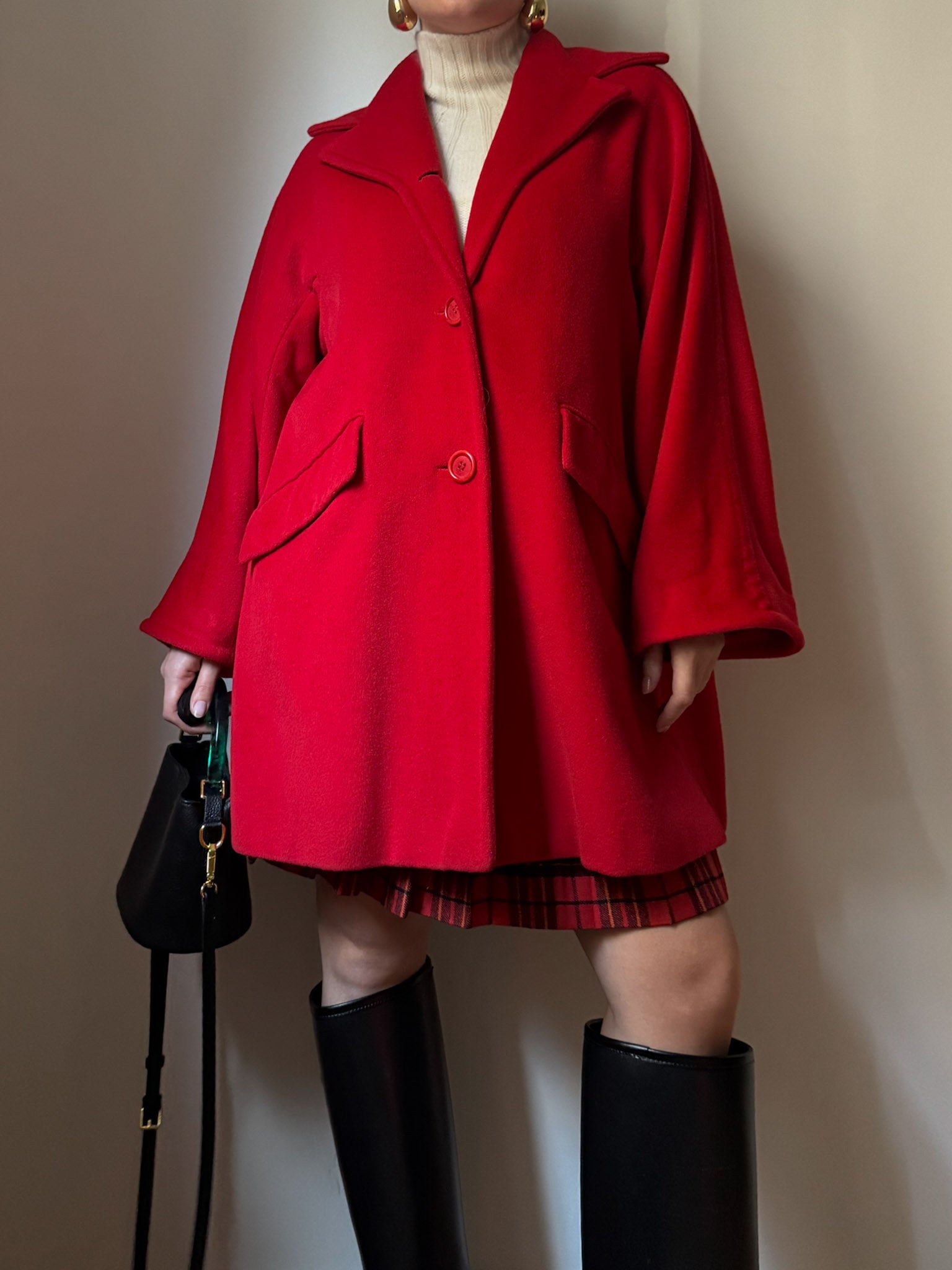 Max Mara pure wool red cabin