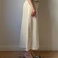 Pure linen ivory trouser skirt