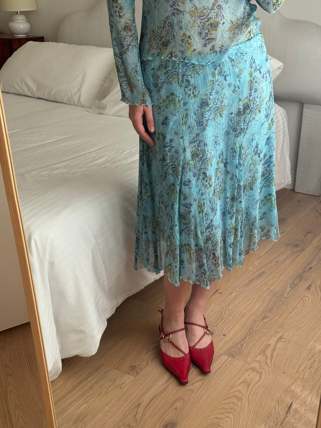 Pure silk floral co-ord