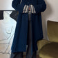 Pure virgin wool blue cobalt coat