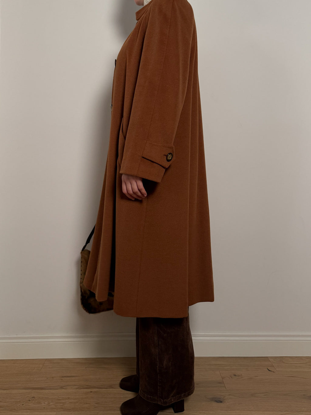 Pure wool rust coat