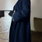 Pure virgin wool blue cobalt coat