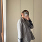 Pure silk silver jacket