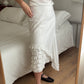 Luisa Spagnoli cotton rouches skirt