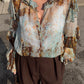 Pure viscose romantic blouse