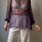 Seventy pure silk purple blouse