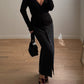 Viscose black cardigan