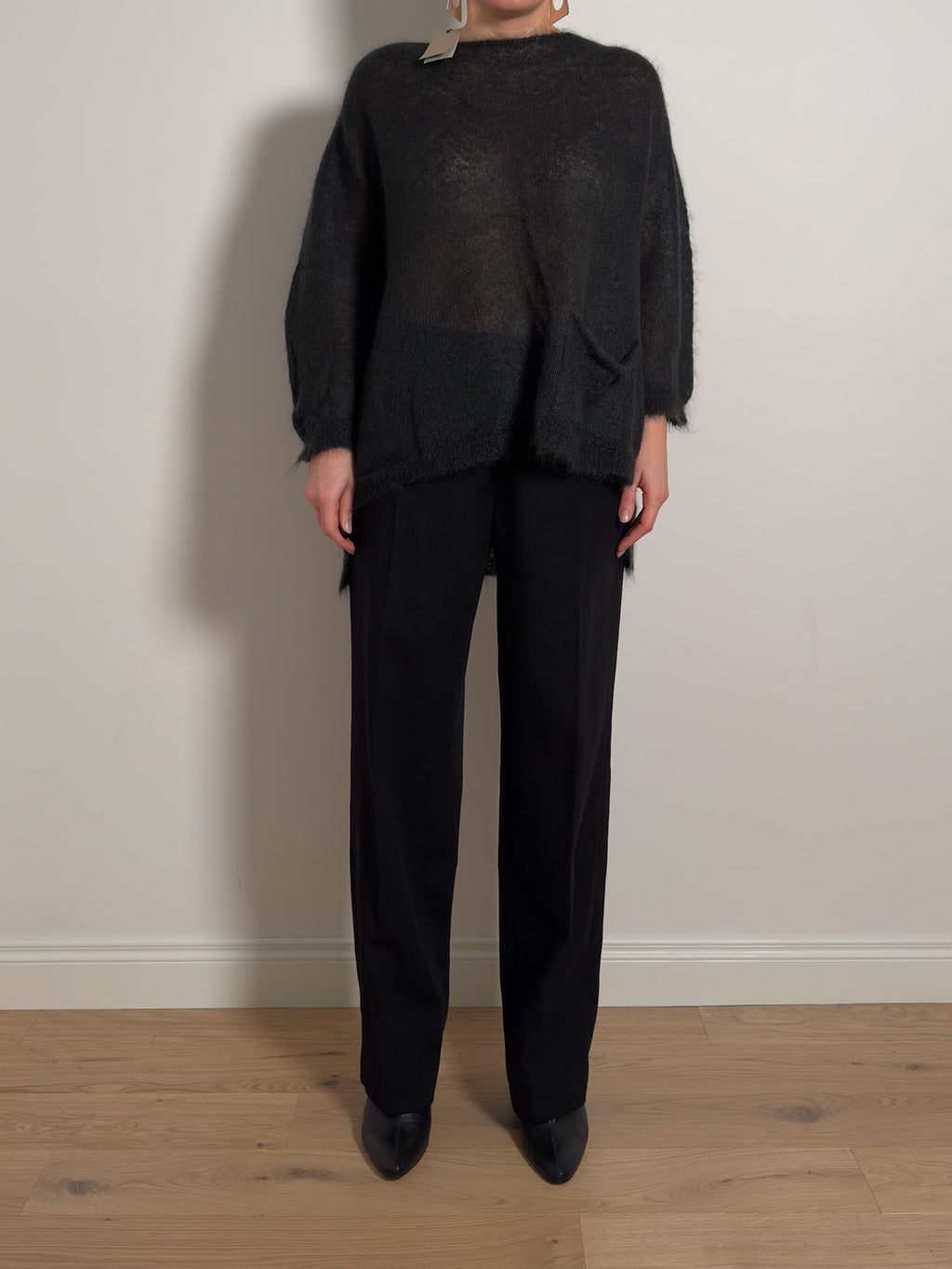 Pure wool black pants