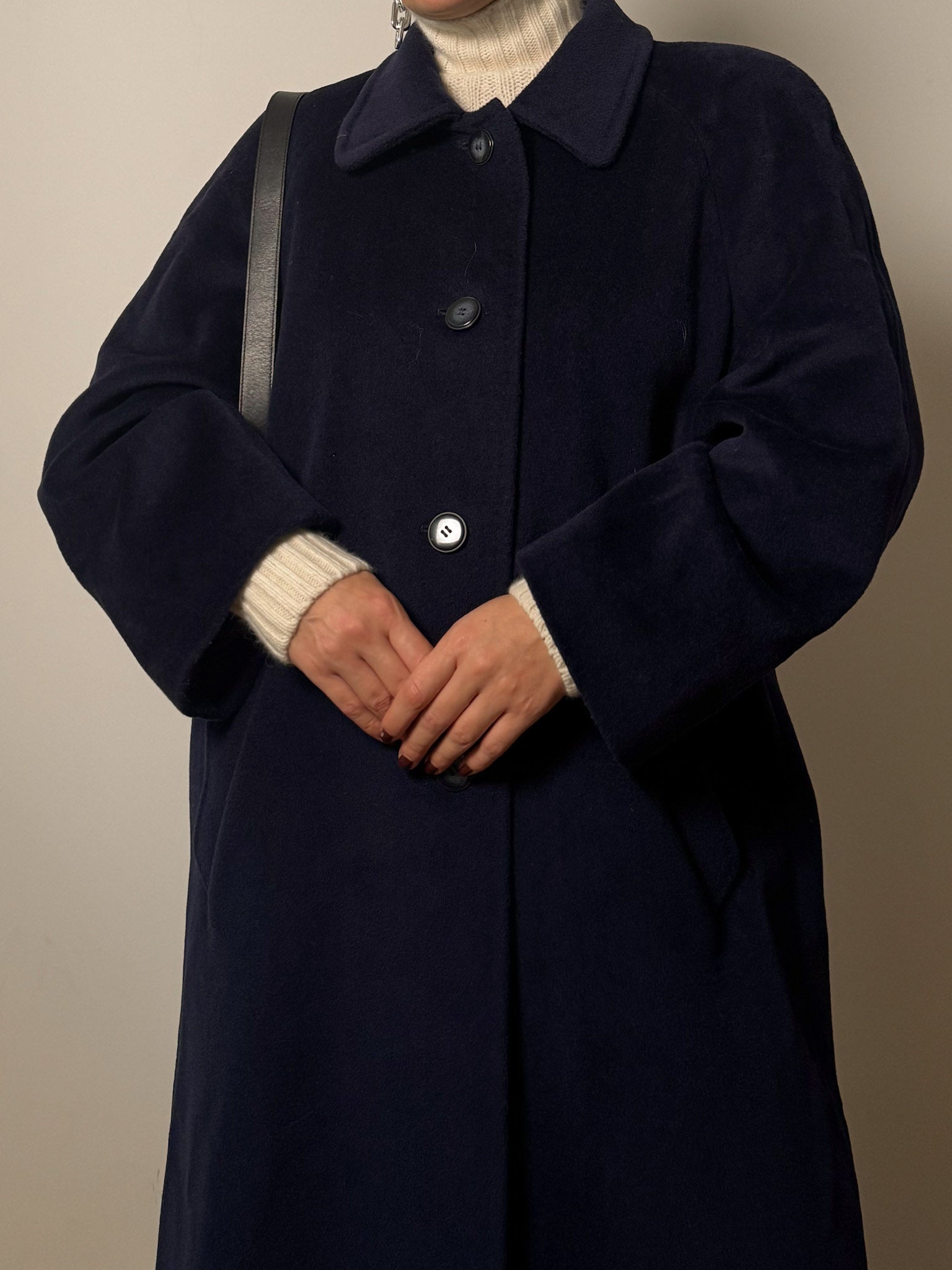 Piacenza pure wool blue coat