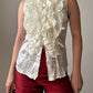 Satin ivory top