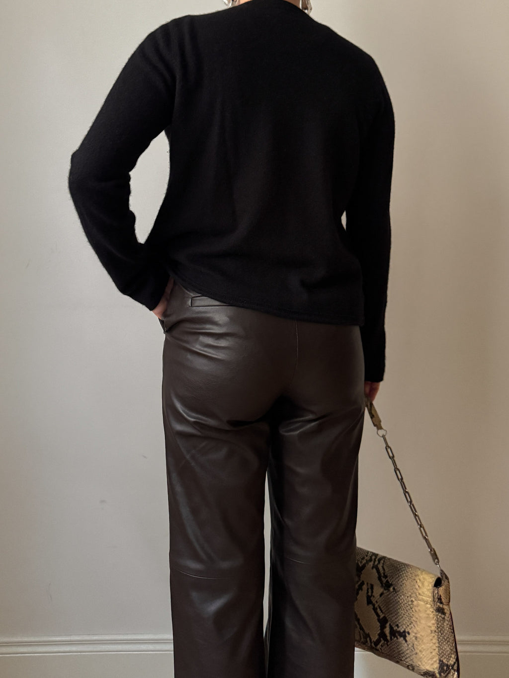 Pure cashmere black twin set