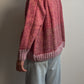 Pure wool embroidered pink cardigan