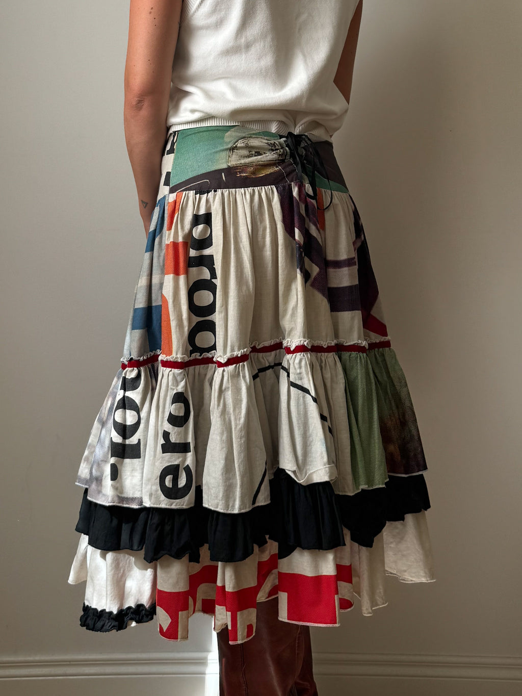 Cotton printed skirt