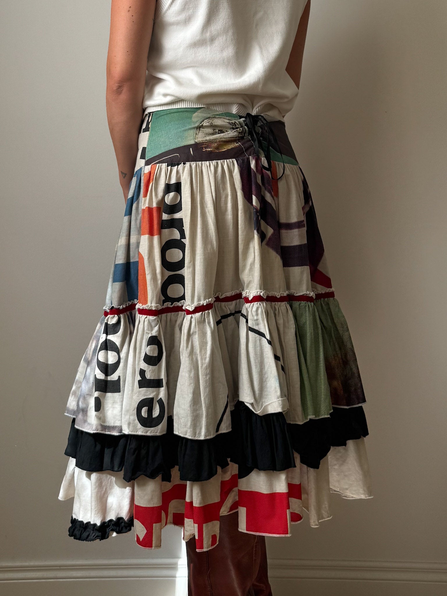 Cotton printed skirt