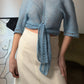 Wool blend sky top