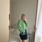 Silk blend green shirt