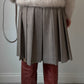 Pure wool pleated skirt