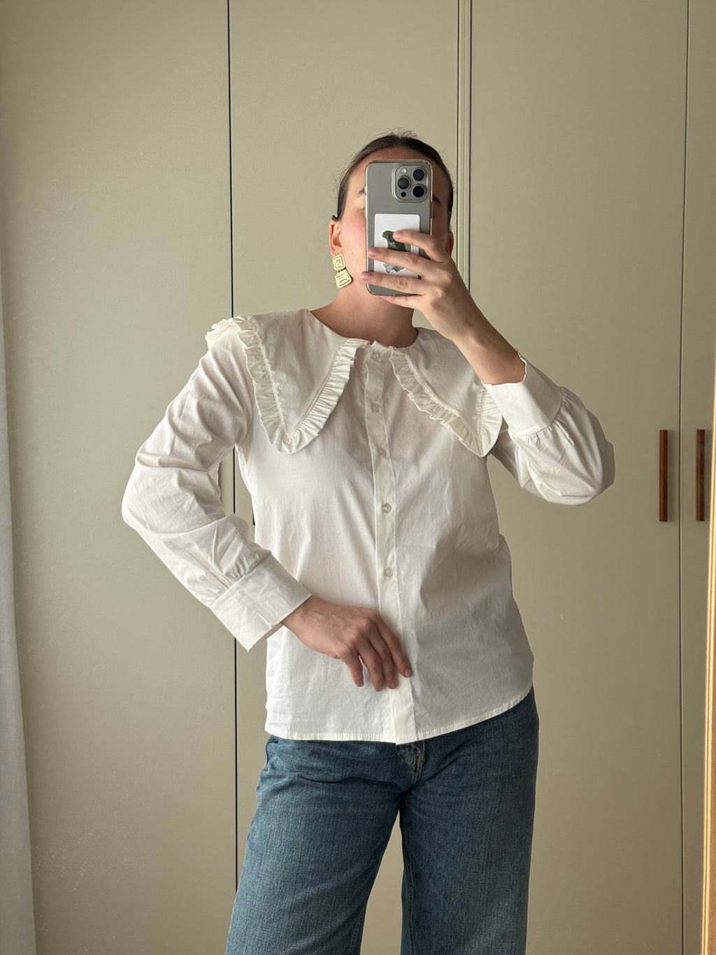 Pure cotton white blouse