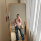 Viscose pink animalier shirt