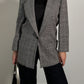 Pure wool black and white blazer