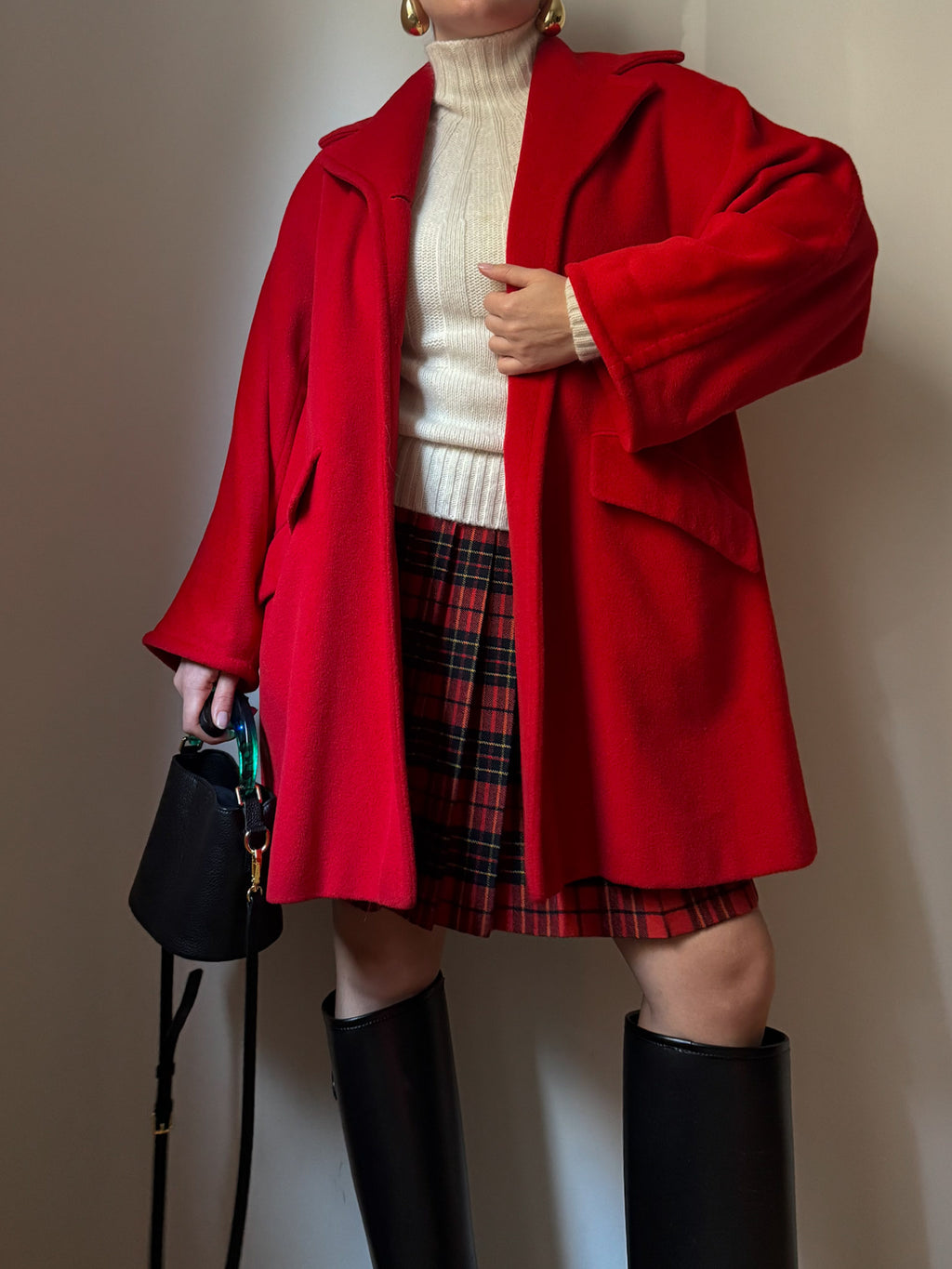 Max Mara pure wool red cabin