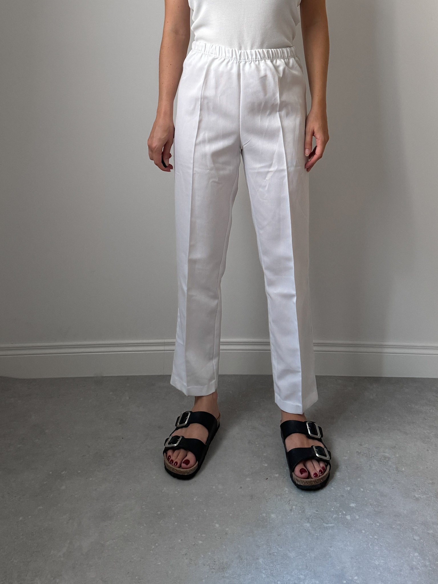 Pure cotton white pants