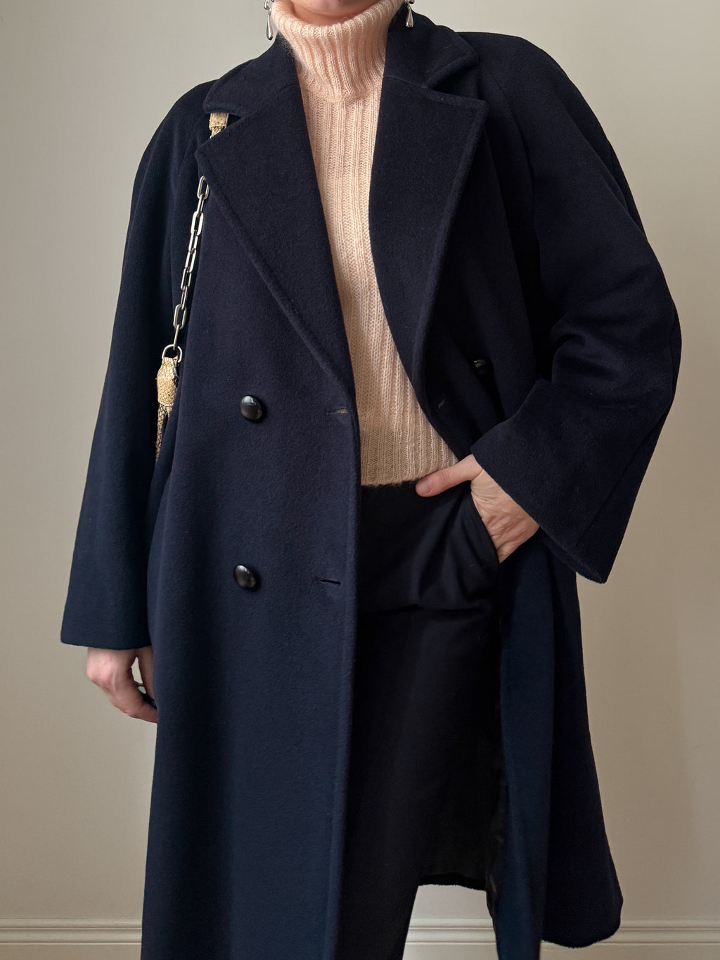 Piacenza virgin wool blue coat