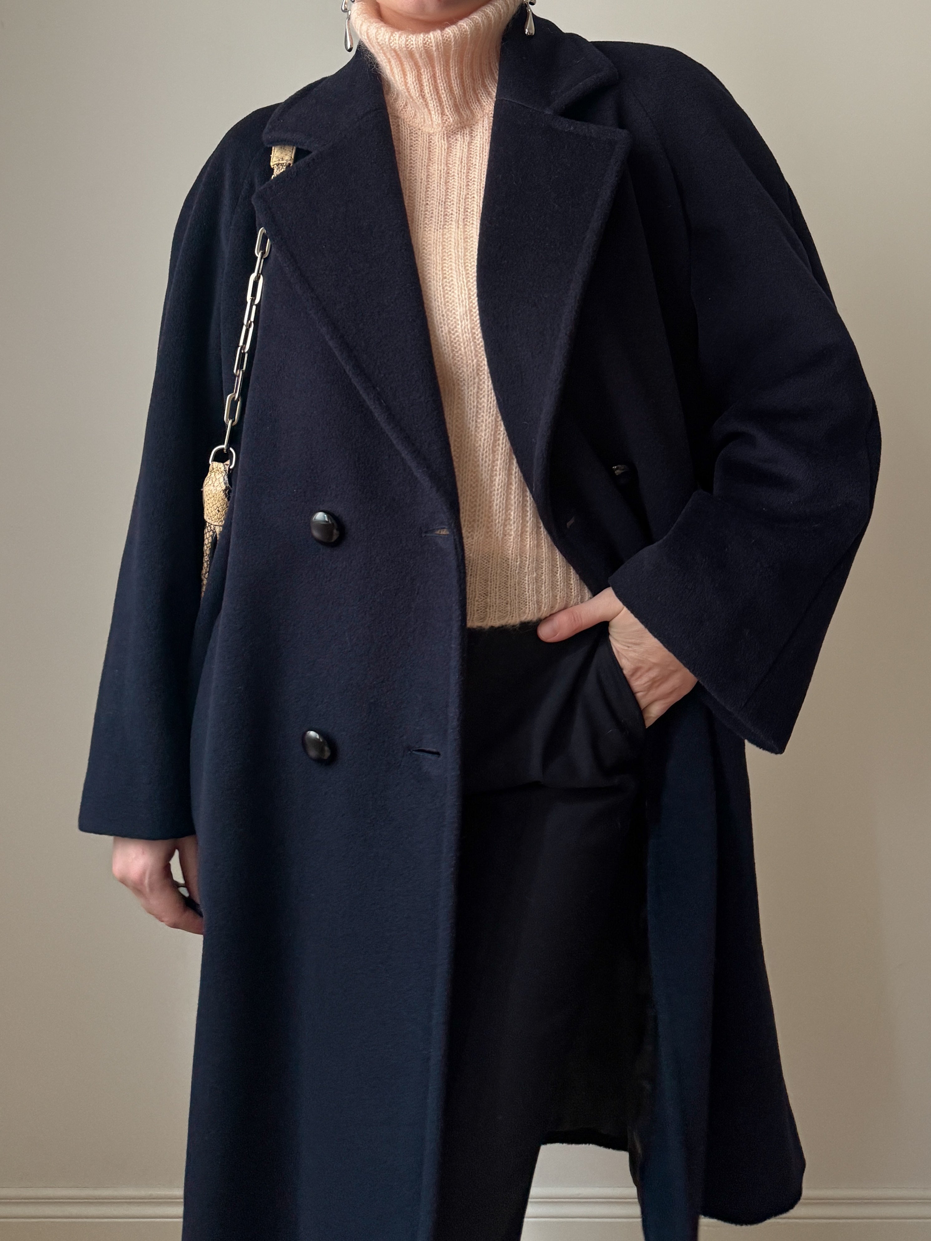 Piacenza virgin wool blue coat