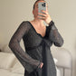Pure silk pois dress