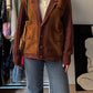 Wool and suede caramel jacket