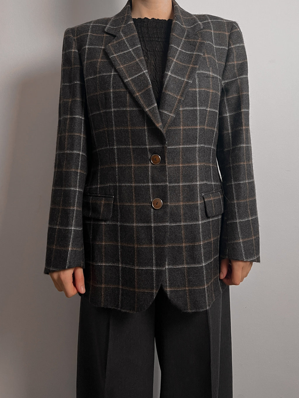 Seventy alpaca and wool blazer