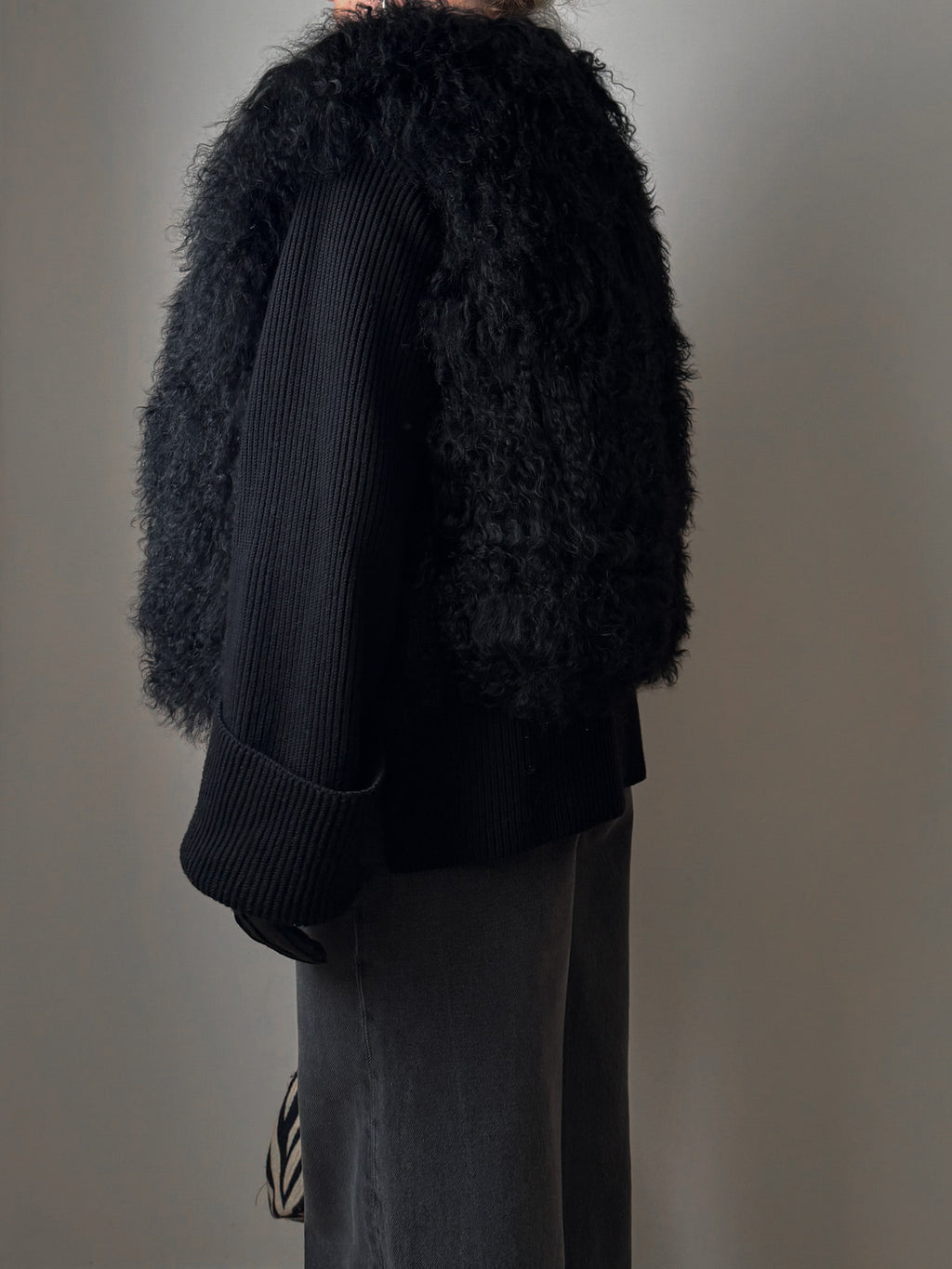 PRE-ORDER Black Mongolian Vest