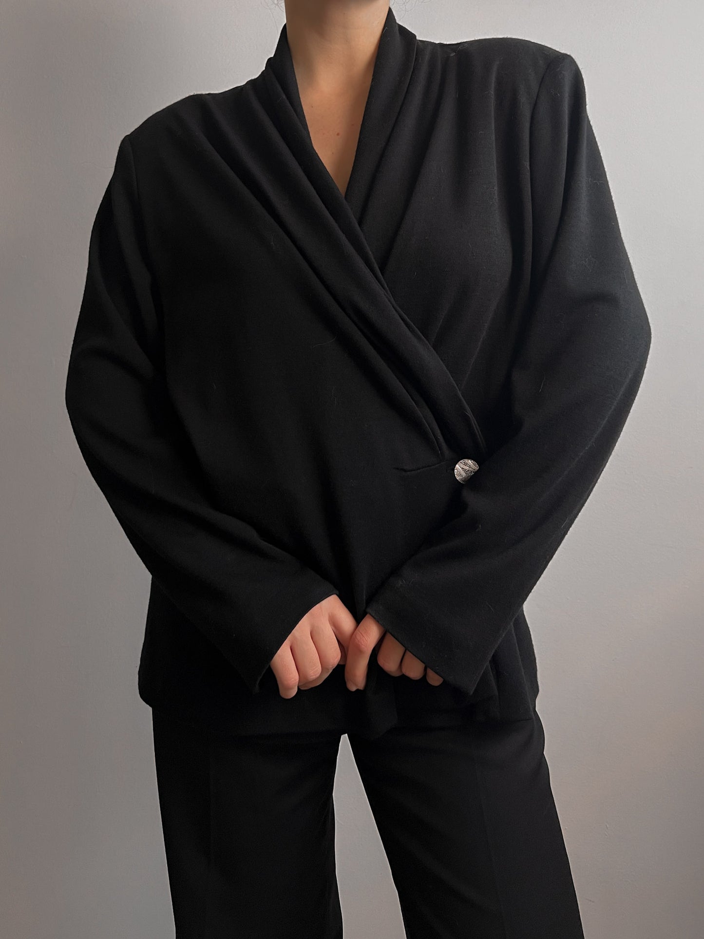 Marina Rinaldi wool black cardigan