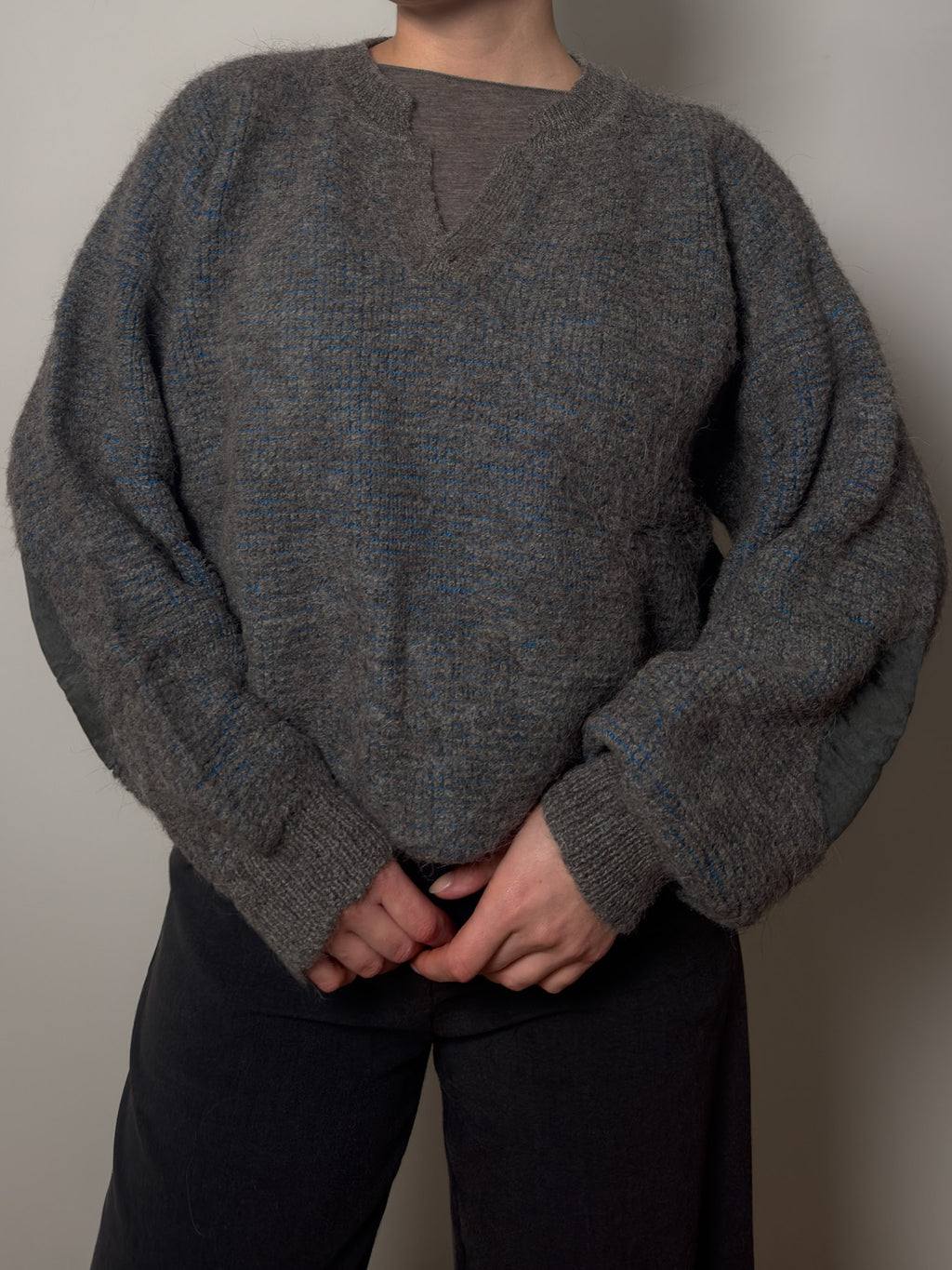 Pure wool grey pull