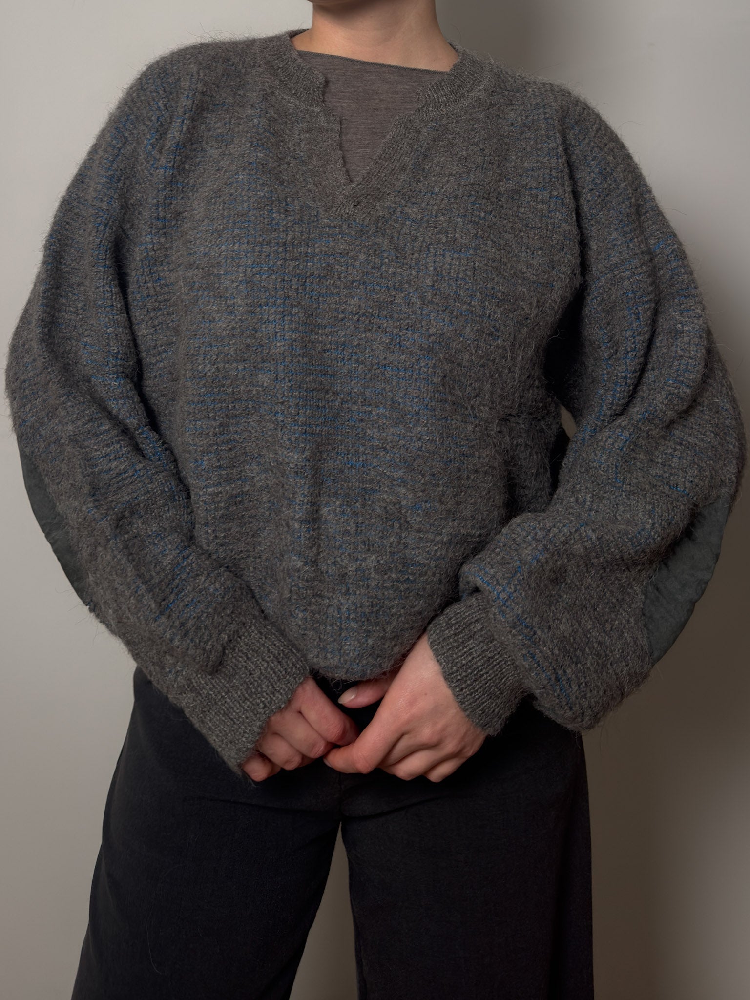 Pure wool grey pull