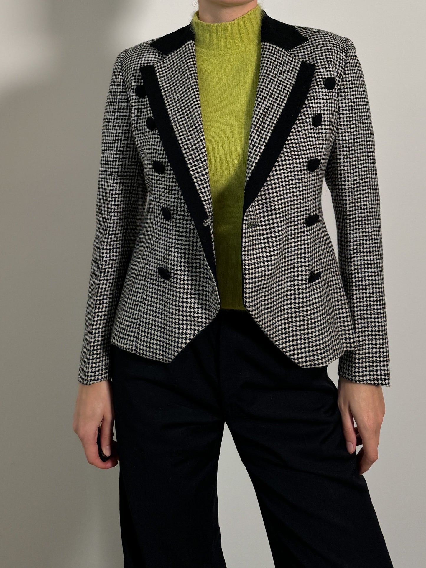 Pure wool vichy blazer