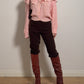 Pure wool pink cardigan