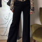 Pure merino wool black pants