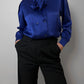 Cacharel electric blue blouse