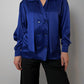 Cacharel electric blue blouse